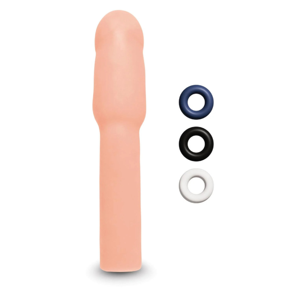 Насадка на пенис Size-Up Penis Extender реалистичная, бежевая, 21.1 х 4.6 см фото №0 — секс игрушки: Украина, NO TABOO