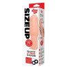 Насадка на пенис Size-Up Penis Extender реалистичная, бежевая, 21.1 х 4.6 см фото №2 — секс игрушки: Украина, NO TABOO