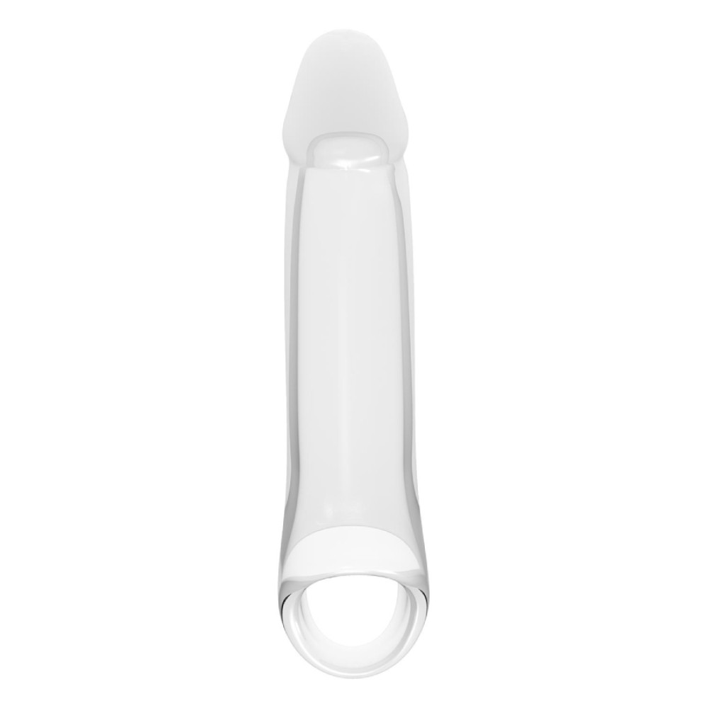 Насадка на пенис Dreamtoys Ramrod с кольцом для мошонки, прозрачная, 17.3 х 3 см фото №0 — секс игрушки: Украина, NO TABOO