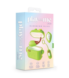 Міні-вібратори в зарядному кейсі Blooming Bliss з пультом, зелені - No Taboo