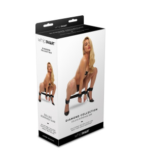 Распорка Whipsmart Diamond с фиксаторами для рук и ног, черная, 50 см - No Taboo