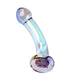 Фаллоимитатор для точки G или P Playboy Jewels King стеклянный, 17.5 х 3.9 см - No Taboo