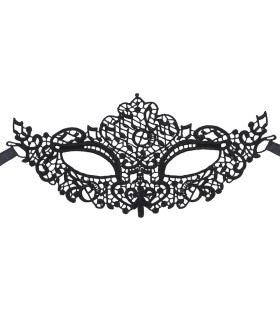 Маска Star Night кружевная, черная, One Size - No Taboo
