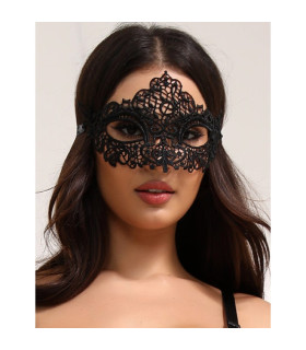 Маска Star Night кружевная, черная, One Size - No Taboo