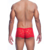 Мужские трусы-боксеры MOB Eroticwear Rose кружевные, красные, L-XL, фото №2 — секс шоп Украина, NO TABOO
