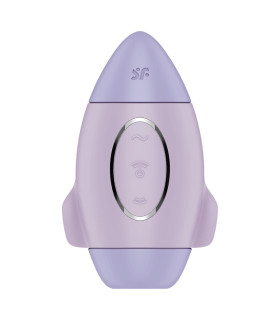 Вибратор Satisfyer Mission Control с вакуумной стимуляцией клитора, фиолетовый, 10 х 6.6 см - No Taboo