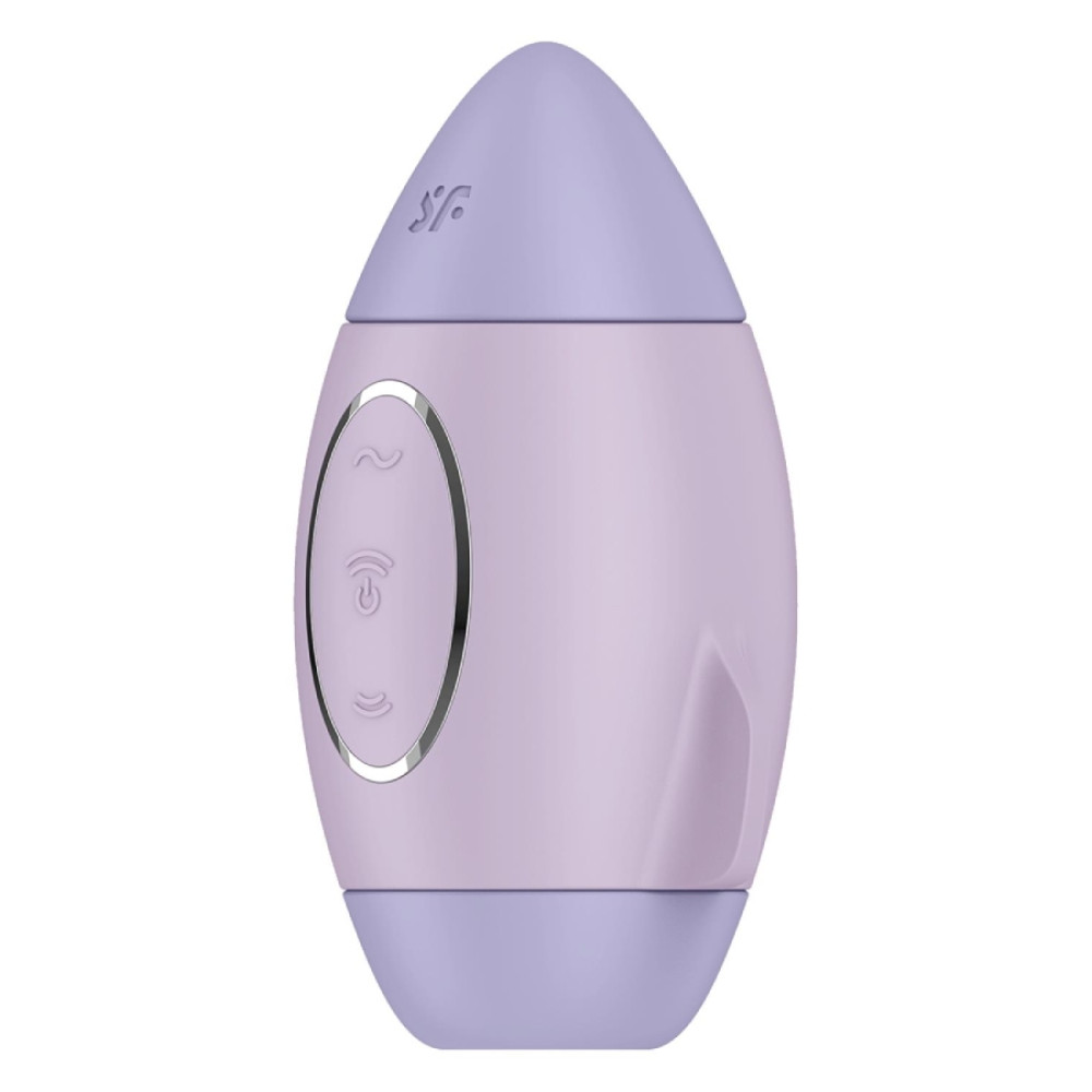 Вибратор Satisfyer Mission Control с вакуумной стимуляцией клитора, фиолетовый, 10 х 6.6 см фото №4 — секс игрушки: Украина, NO TABOO