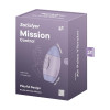 Вибратор Satisfyer Mission Control с вакуумной стимуляцией клитора, фиолетовый, 10 х 6.6 см фото №2 — секс игрушки: Украина, NO TABOO