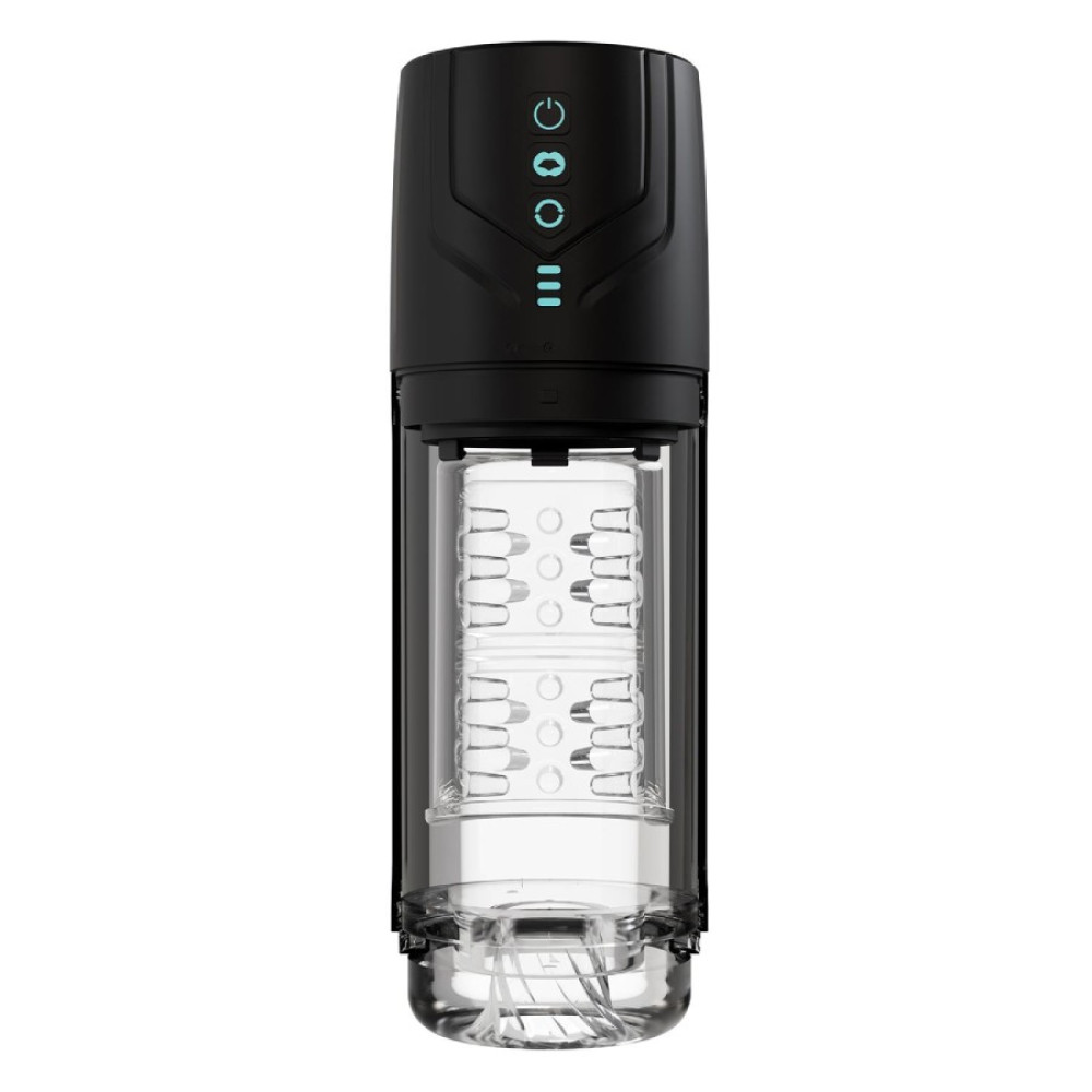 Мастурбатор Blush M For Men Whirlwind Pro с ротацией и всасыванием, прозрачный, 24.8 х 2.5 см фото №5 — секс игрушки: Украина, NO TABOO