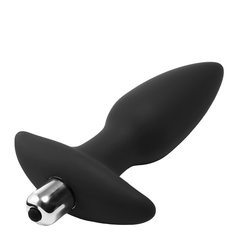 Анальная пробка Dreamtoys FantASSstic с вибропулей, черная, 14 х 3.5 см фото №3 — секс игрушки: Украина, NO TABOO