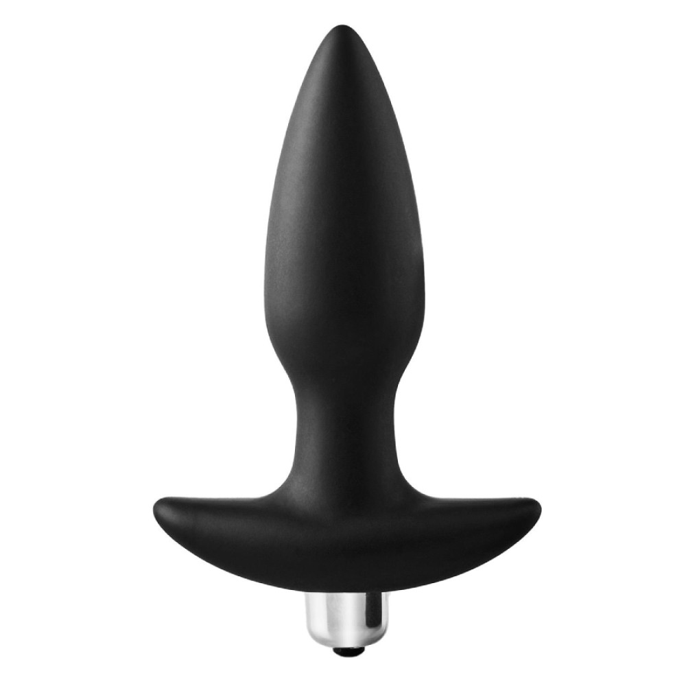 Анальная пробка Dreamtoys FantASSstic с вибропулей, черная, 14 х 3.5 см фото №0 — секс игрушки: Украина, NO TABOO