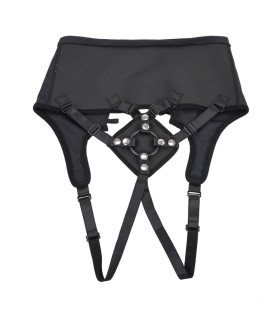 Трусики для страпона Sportsheets Corset с кольцевым креплением, черные - No Taboo