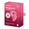 Вибратор Satisfyer Magnetic Deep Pulse с вакуумной стимуляцией клитора, красный, 11.6 х 4.8 см фото №2 — секс игрушки: Украина, NO TABOO