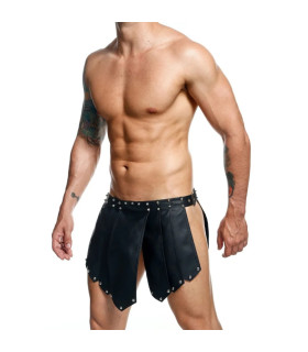 Юбка-гладиатор мужская MaleBasics DNGEON Roman, черная, One Size - No Taboo