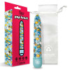Вибратор Global Novelties Prints Charming Pop Tease с ярким принтом, голубой, 17.7 х 2.5 см фото №3 — секс игрушки: Украина, NO TABOO