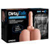 Мастурбатор реалистичный со звуком PDX Male Dirty Talk, пенис и анус, с вибрацией, бежевый фото №1 — секс игрушки: Украина, NO TABOO