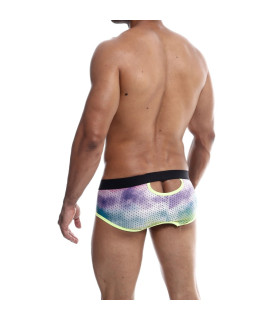 Трусы мужские MOB Eroticwear Aero Brief в сеточку, зеленые, S - No Taboo