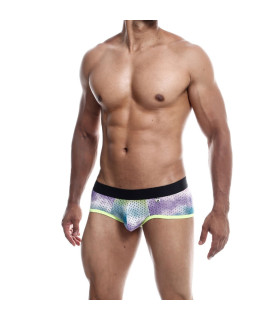 Трусы мужские MOB Eroticwear Aero Brief в сеточку, зеленые, S - No Taboo