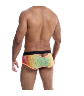 Трусы мужские MOB Eroticwear Aero Brief в сеточку, оранжевые, S - No Taboo
