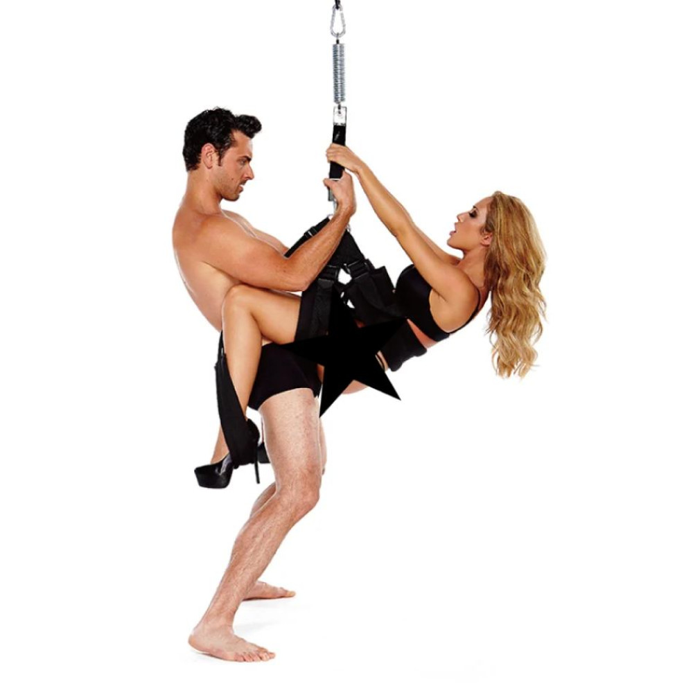 Качели для секса Whipsmart Pleasure Swing нейлоновые, черные, фото №0 — секс шоп Украина, NO TABOO