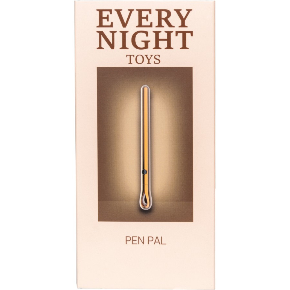 Вибропуля кулон Every Night Toys в виде ручки, металлическая, 11.2 х 1.1 см фото №0 — секс игрушки: Украина, NO TABOO
