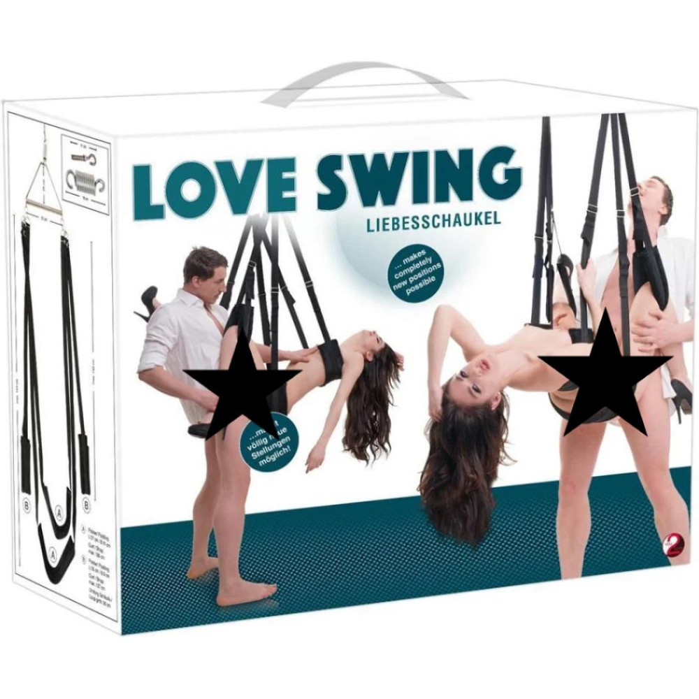 Секс-качели You2Toys с пружиной, черные, фото №2 — секс шоп Украина, NO TABOO