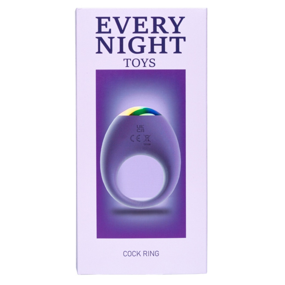 Эрекционное виброкольцо Every Night Toys Halo, фиолетовое, 7.6 х 3.2 см фото №0 — секс игрушки: Украина, NO TABOO