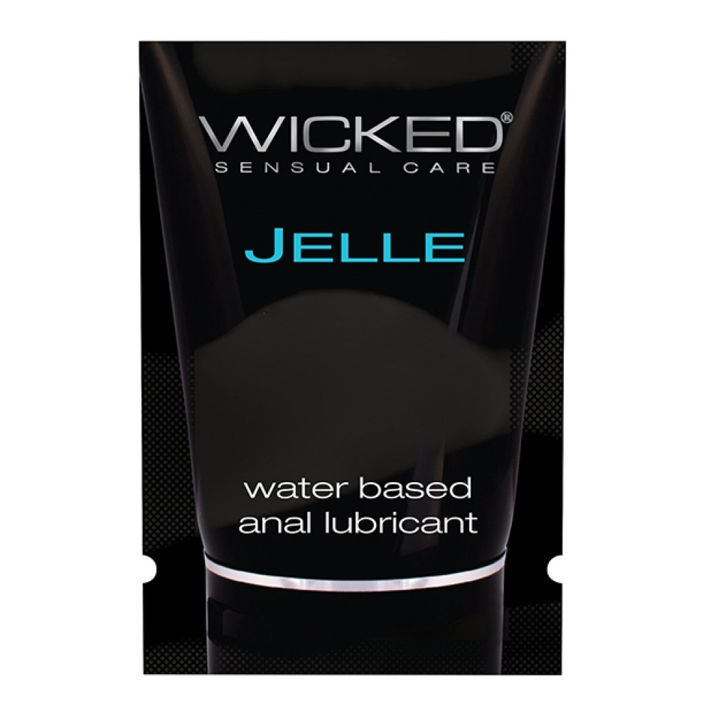 Пробник Лубрикант анальный Wicked Jelle на водной основе, саше 1 шт, 3 мл (334836)