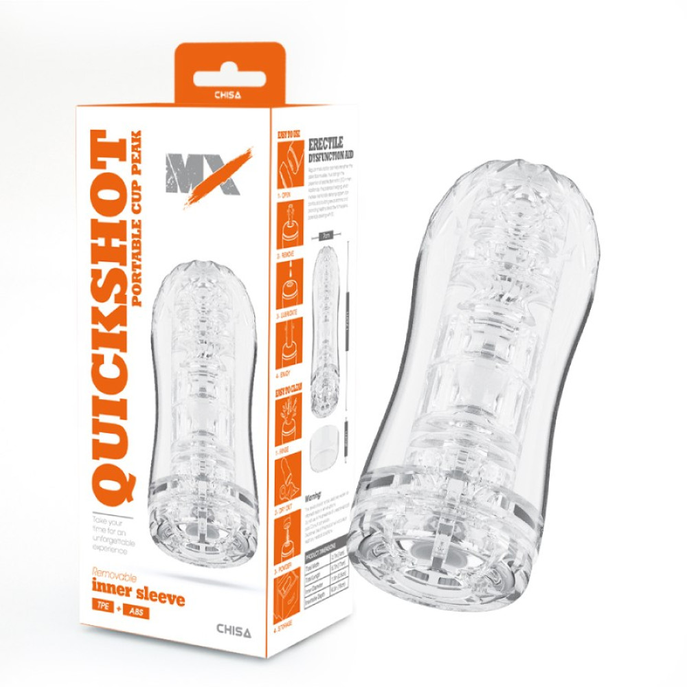 Мастурбатор Chisa Quickshot Portable Cup Peak прозрачный, 17 х 7 см фото №0 — секс игрушки: Украина, NO TABOO