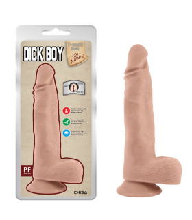Фалломитатор реалистичный Chisa Dick Boy на присоске, бежевый, 22 х 4.4 см - No Taboo