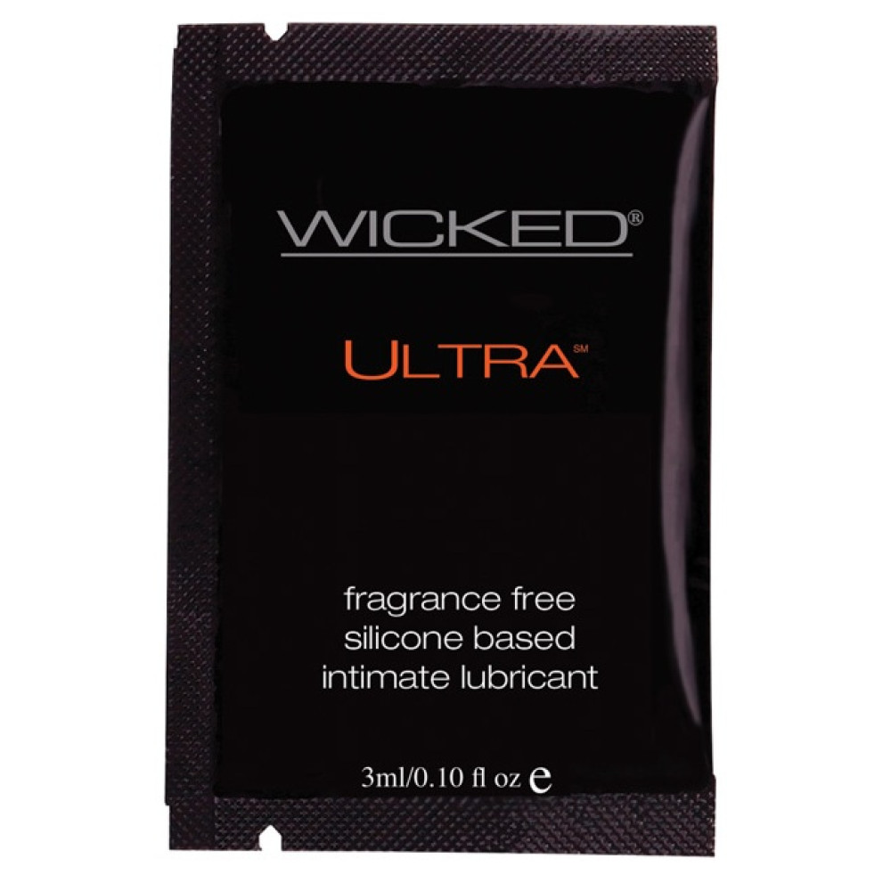 Пробник Лубрикант на силиконовой основе Wicked Ultra, саше 1 шт, 3 мл (334837)