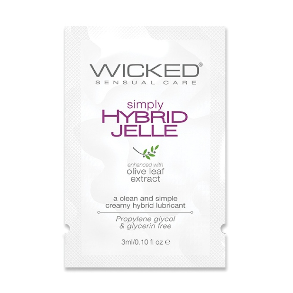 Пробник Лубрикант гибридный Wicked Simply Hybrid Jelle на водной и силиконовой основе, саше 1 шт, 3 мл (334844)