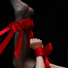 Система фиксации на кровать UPKO Bowknot Bed Restraint Straps с бантиками, красная, фото №16 — секс шоп Украина, NO TABOO