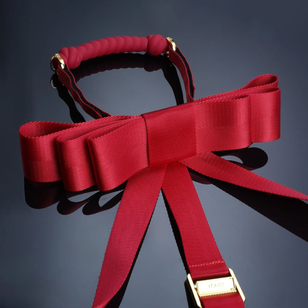 Набор для бондажа Upko Bowknot Hogtie Portable Bondage Gear с бантиками, красный, фото №4 — секс шоп Украина, NO TABOO