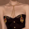 Зажимы для сосков UPKO Pulling Chain Nipple Clamps с цепочкой-ожерельем, фото №13 — секс шоп Украина, NO TABOO
