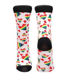 Носки Shots Sexy Socks Happy Hearts, разноцветные, 36-41, разноцветные - No Taboo