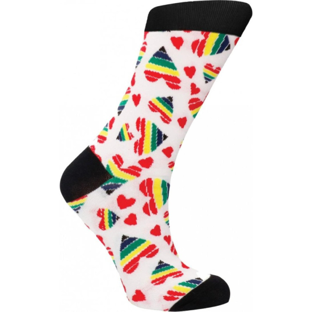 Носки Shots Sexy Socks Happy Hearts, разноцветные, 36-41, разноцветные, фото №4 — секс шоп Украина, NO TABOO
