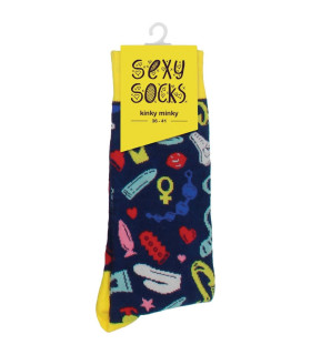 Носки Shots Sexy Socks Kinky Minxy, разноцветные, 36-41 - No Taboo