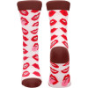 Носки Shots Sexy Socks Lip Love, бело-красные, 36-41, фото №1 — секс шоп Украина, NO TABOO