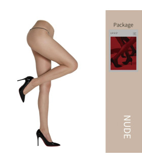 Колготы для БДСМ легко рвущиеся, UPKO Tearable ультратонкие, бежевые, One Size - No Taboo