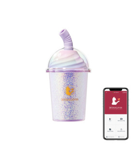 Вакуумний стимулятор в форме стаканчика с трубочкой BeYourLover Joy Cup сияющий лиловый, 9.1 см х 4.6 см - No Taboo