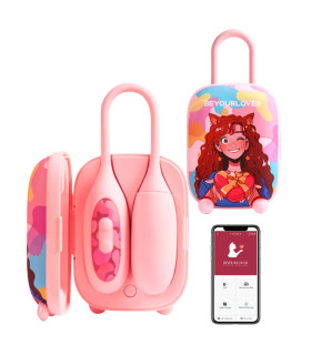 Виброяйцо и вакуумный стимулятор для клитора 2в1 BeYourLover Magic Suitcase в зарядном кейсе, розовый - No Taboo