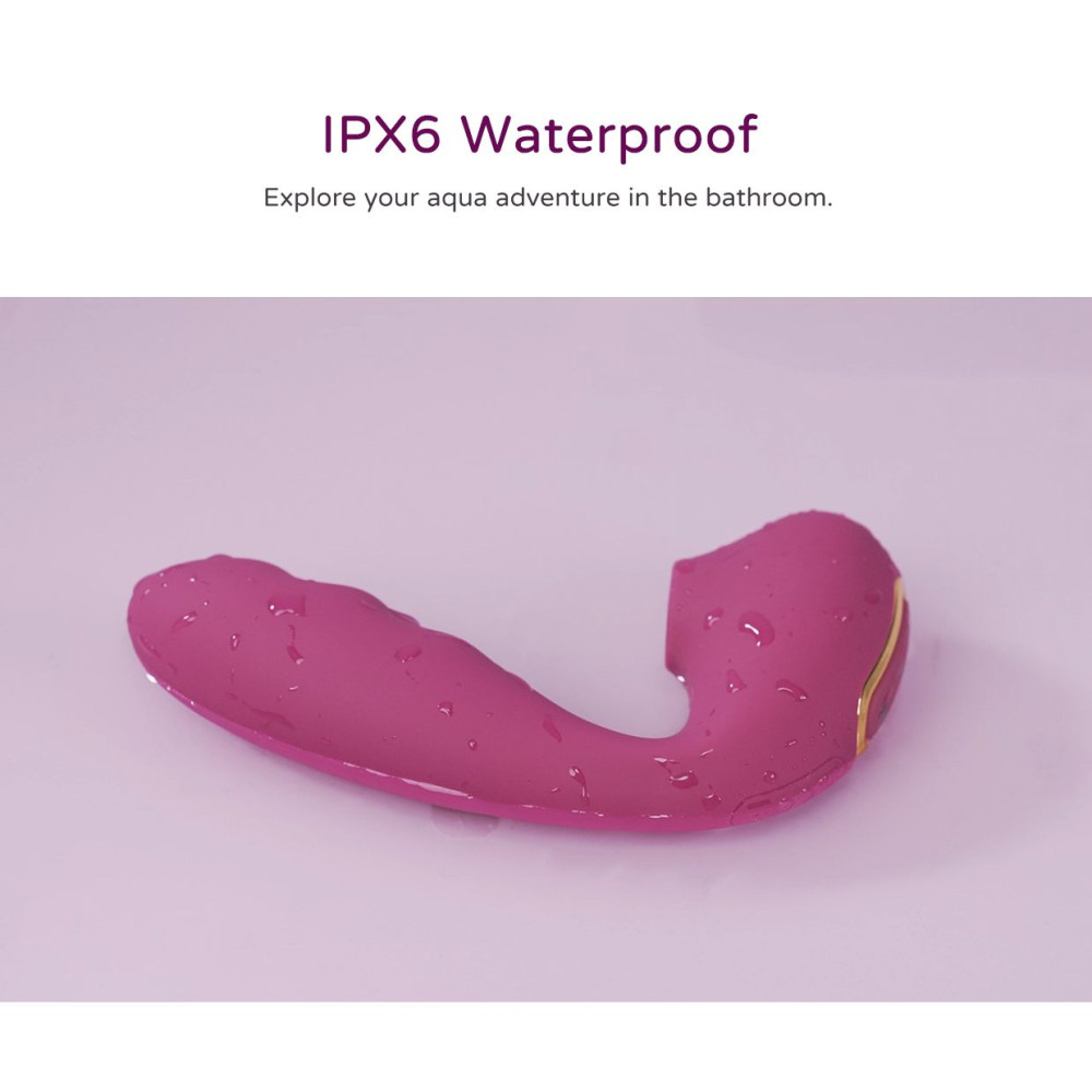 Вакуумный стимулятор BeYourLover Tara Purple с вагинальным отростком и подогревом, фиолетовый, 13.9 см х 3.7 см фото №15 — секс игрушки: Украина, NO TABOO