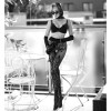 Колготы Black Secret BS105 с узором, черные, L-XL, фото №4 — секс шоп Украина, NO TABOO