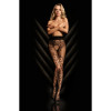 Колготы Black Secret BS105 с узором, черные, L-XL, фото №1 — секс шоп Украина, NO TABOO