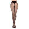 Колготы Ballerina´s Secret 558, с узором и стрелкой сзади, черные, S-M, фото №2 — секс шоп Украина, NO TABOO