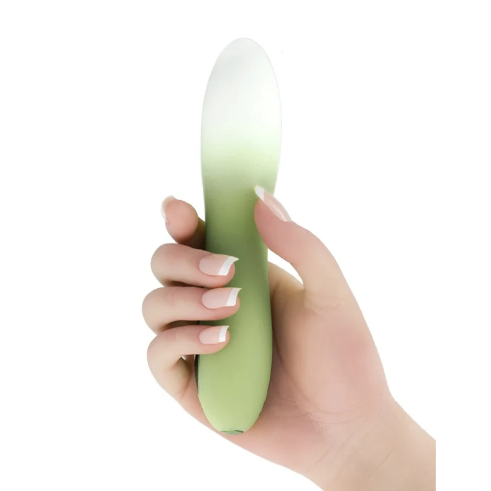 Вибратор со светодиодом Every Night Toys для точки G, зеленый, 16.6 х 3.5 см фото №4 — секс игрушки: Украина, NO TABOO