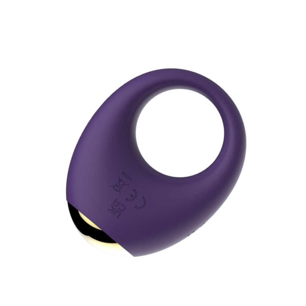Эрекционное виброкольцо Every Night Toys Halo, фиолетовое, 7.6 х 3.2 см фото №4 — секс игрушки: Украина, NO TABOO