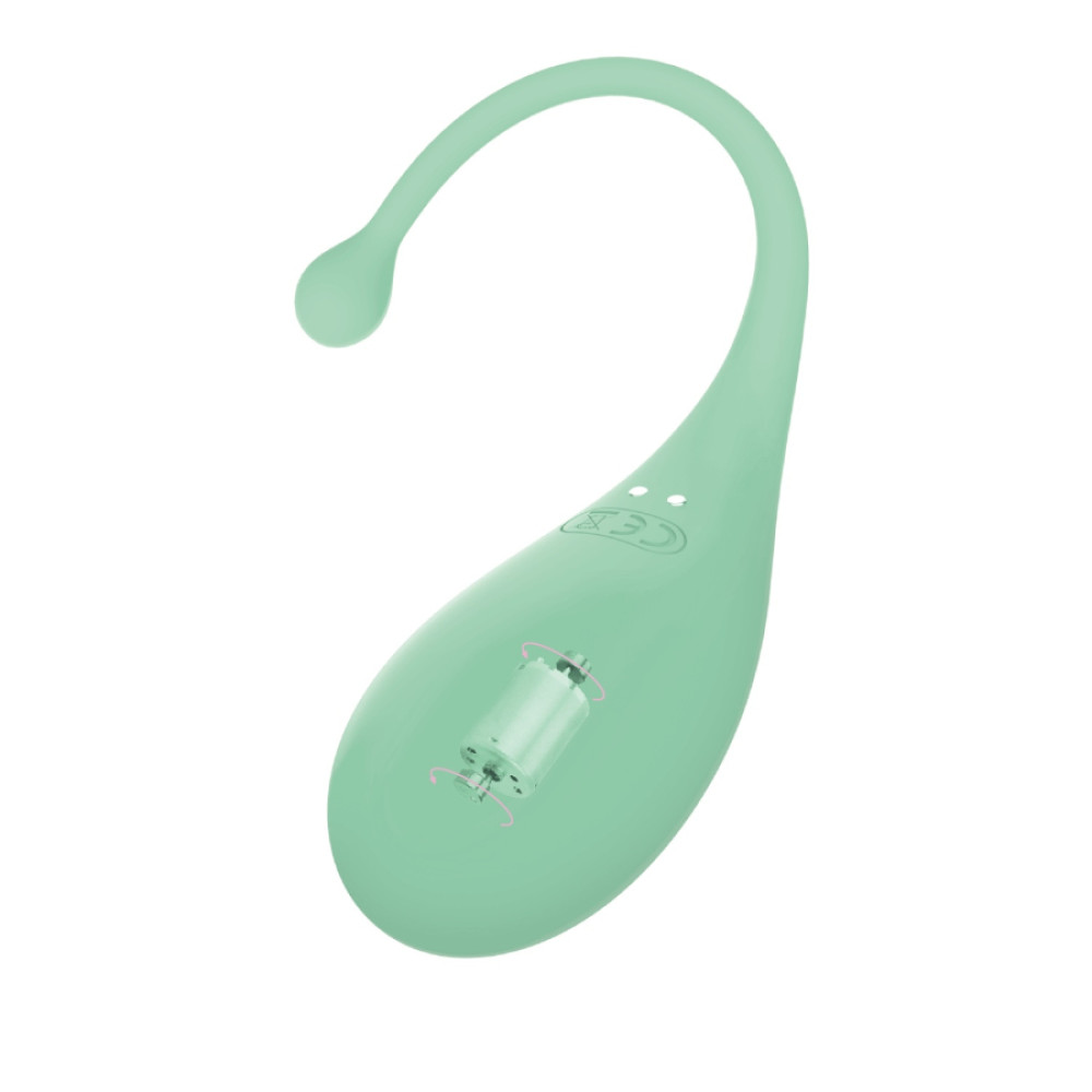 Виброяйцо с подключением к телефону Adrien Lastic Palpitation зеленое, 18 х 4.5 см фото №6 — секс игрушки: Украина, NO TABOO