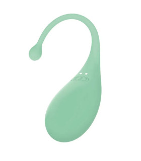 Віброяйце з підключенням до телефону Adrien Lastic Palpitation зелене, 18 х 4.5 см - No Taboo